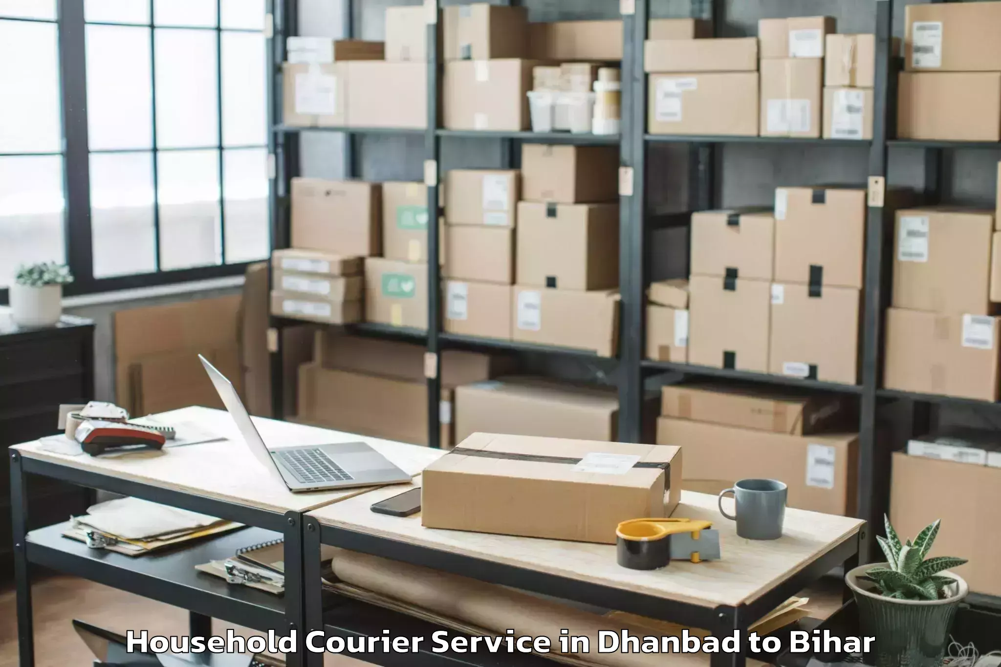 Professional Dhanbad to Sugauna Household Courier